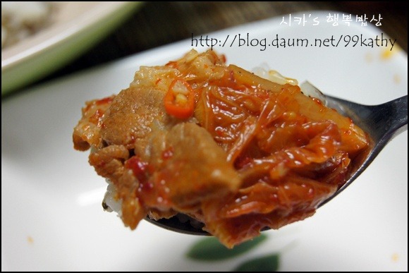 먹다남은 삼겹살 맛나게 처리하기...<돼지찌개와 삼겹조림덮밥>