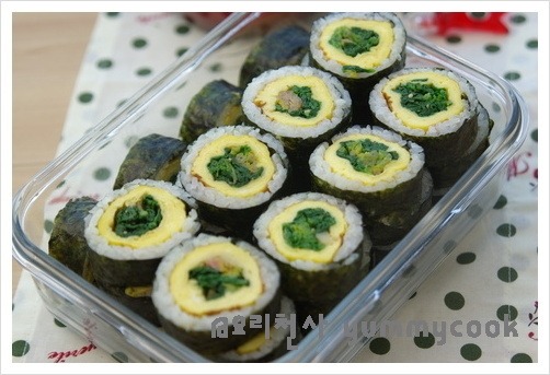 시금치 달걀김밥, 시금치 많이 먹어요 ~~ ♬