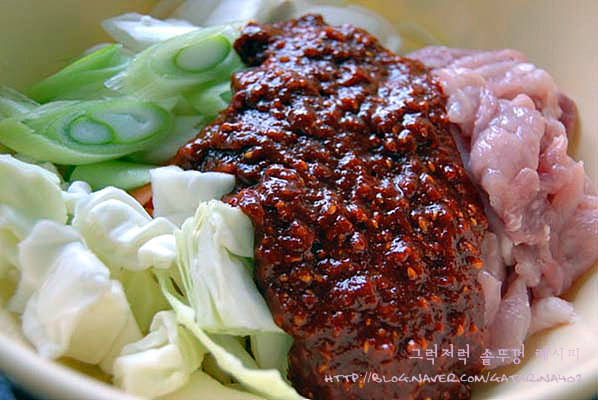 돌미나리 제육볶음~ 피를 맑게, 몸속 노폐물을 배출해요~
